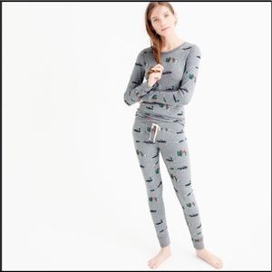 J. Crew yeti pajama set